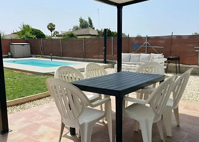 Casa Con Piscina Privada Jardin Y Barbacoa Lugar Tranquilo Semesterbostad Conil De La Frontera